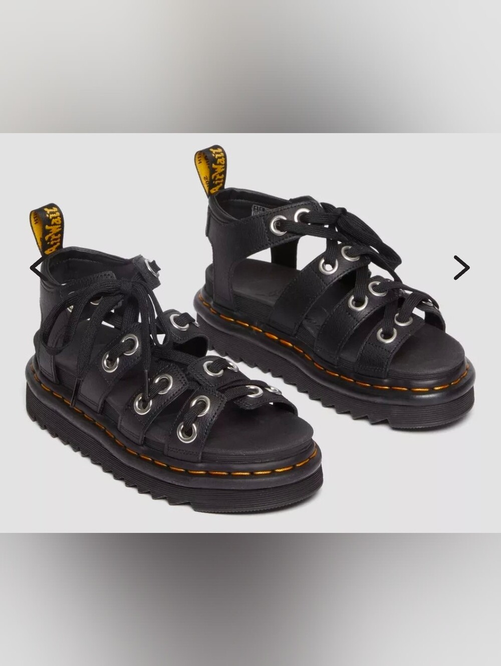 Dr. Martens Blair Hardware Leather Strap Sandals Sz 6